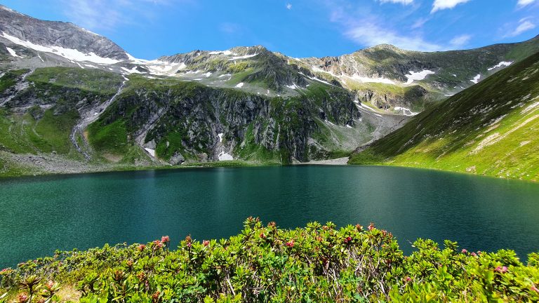 Wanderung Seebachsee Panorama Bergsee