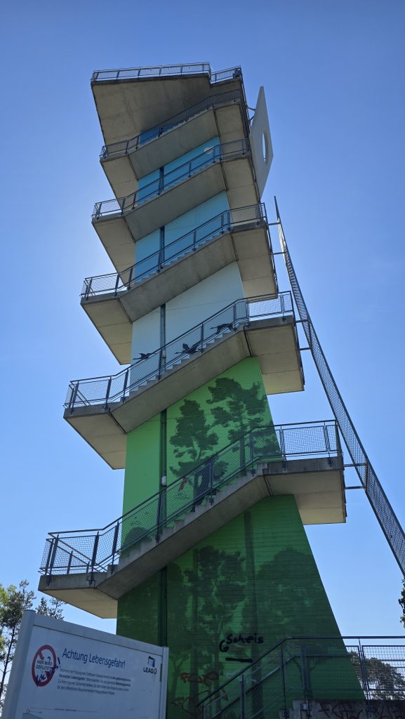 Panoramablick über das ehemalige Tagebaugebiet bei Cottbus