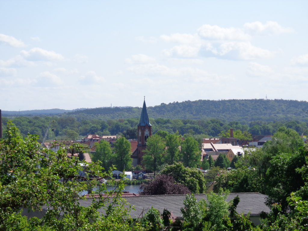 Altstadtinsel Werder an der Havel mit Blick auf die Havel und kleine Gassen