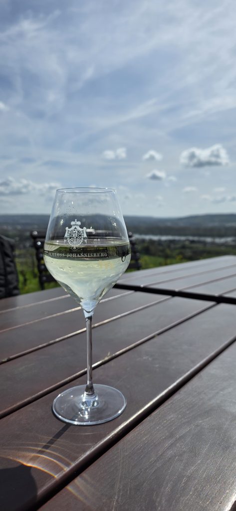 Schloss Johannisberg mit Blick über die Weinberge