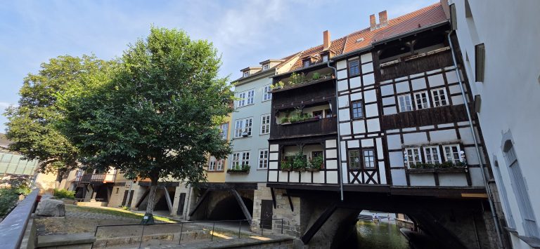 Historische Krämerbrücke in Erfurt