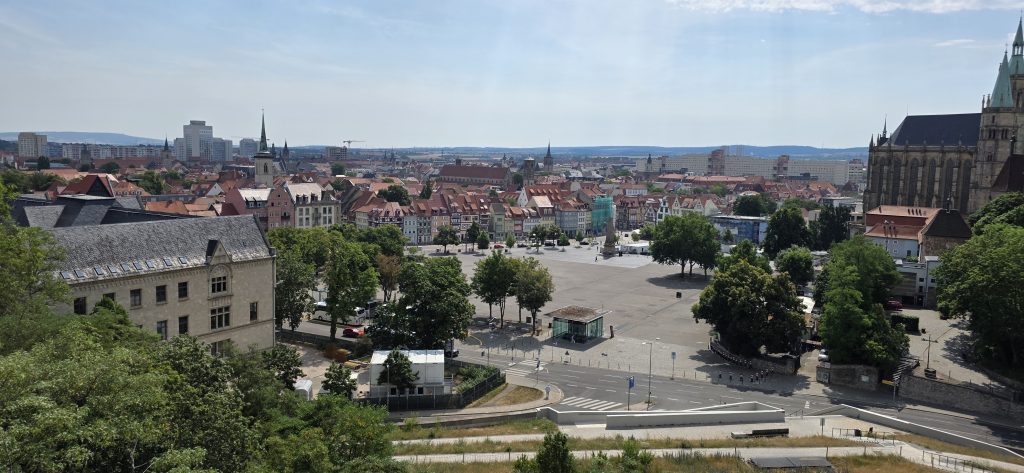 Erfurter Dom und Severikirche am Domplatz in der Altstadt