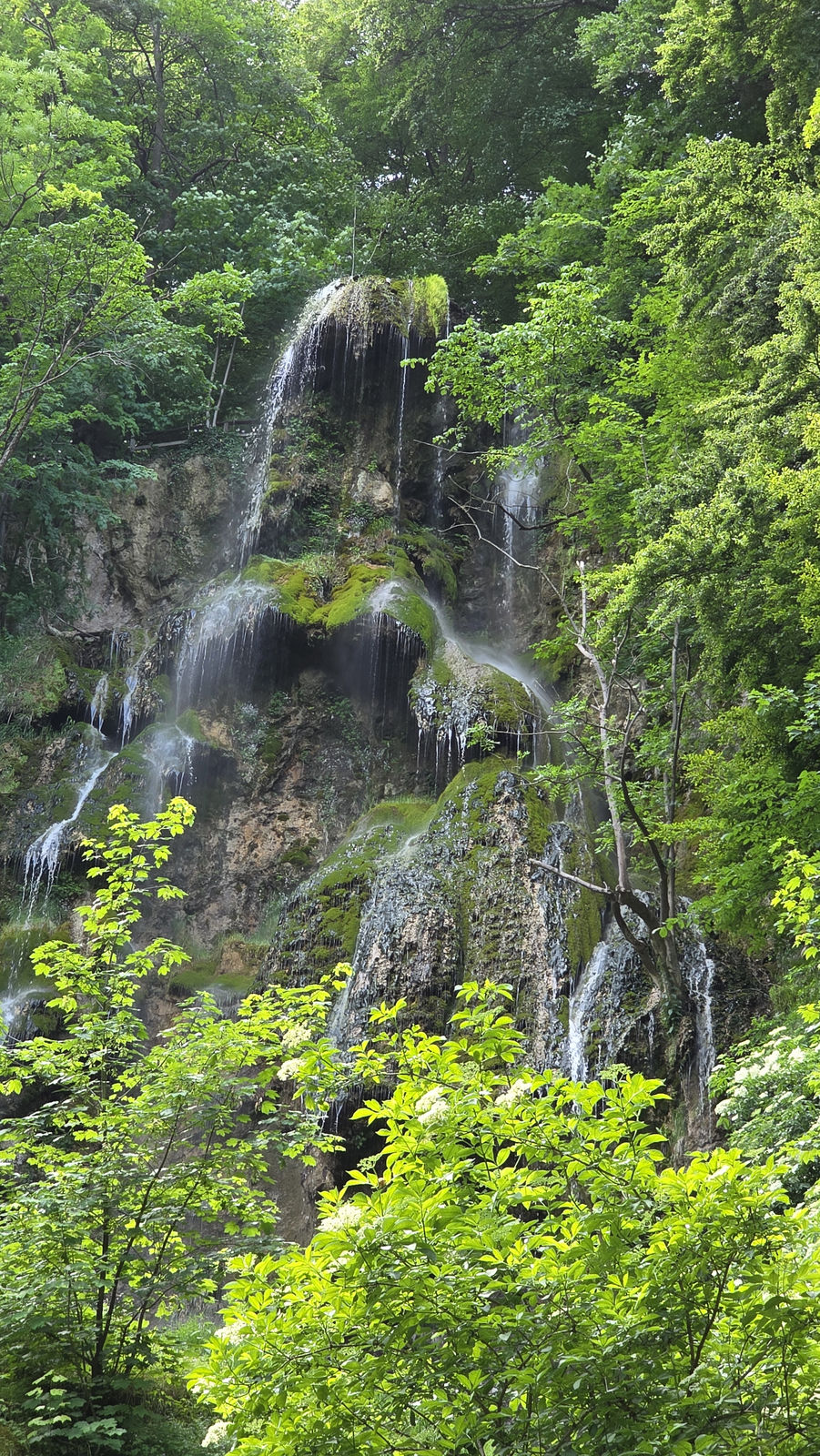 Uracher Wasserfall bei Bad Urach auf der Schwäbischen Alb