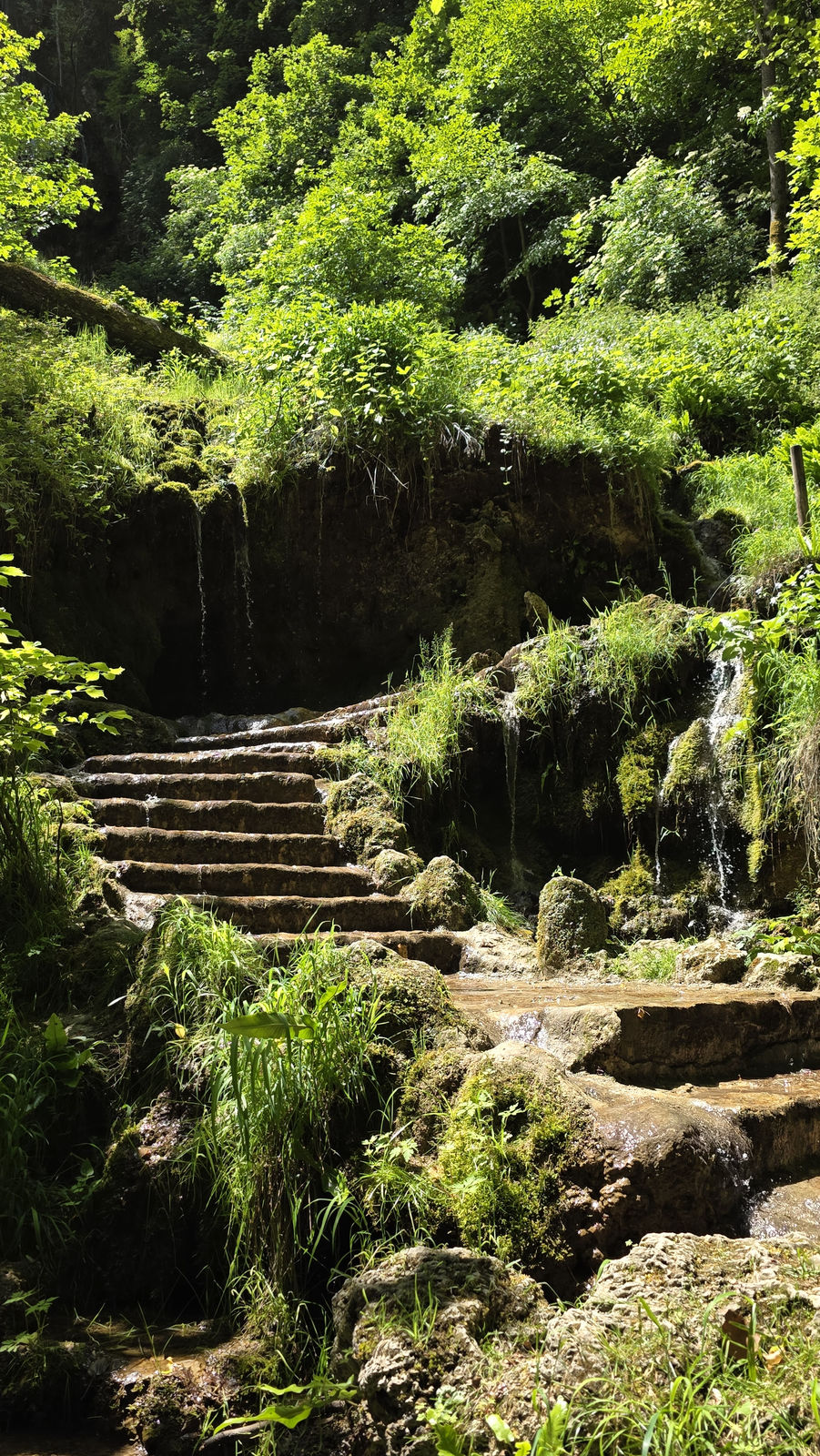 Uracher Wasserfall bei Bad Urach auf der Schwäbischen Alb